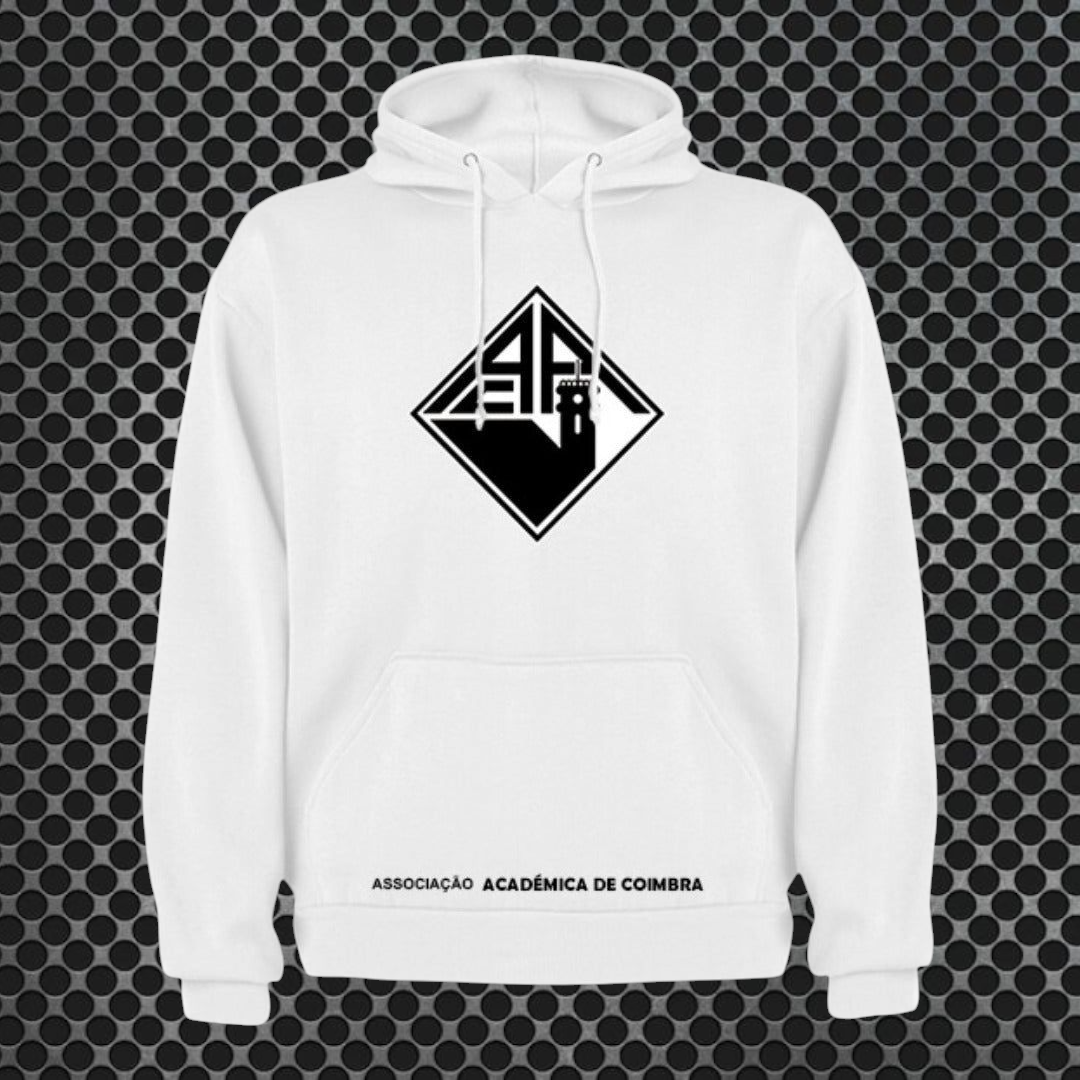Académica de Coimbra - Sweat-shirt com capuz - Branca