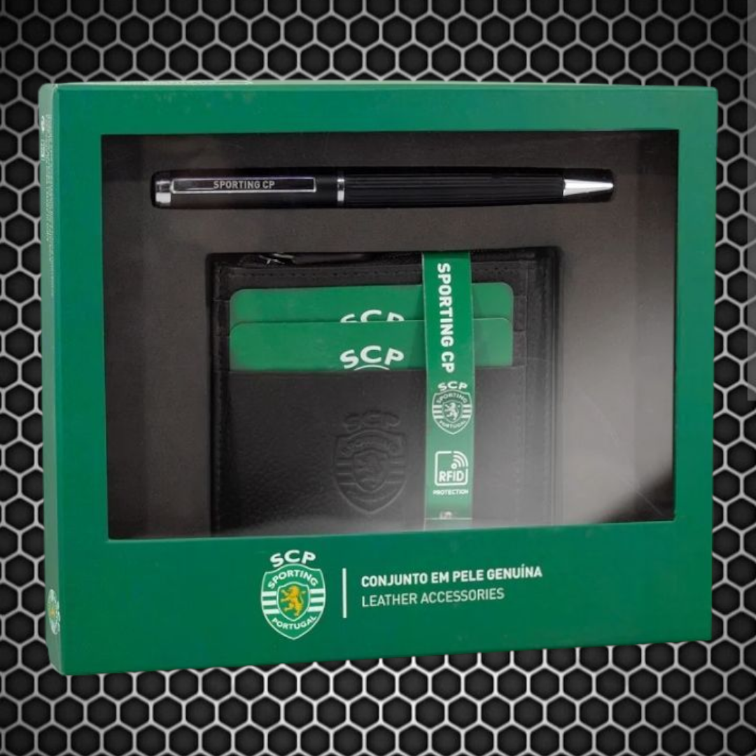 Sporting - Porta cartões + caneta