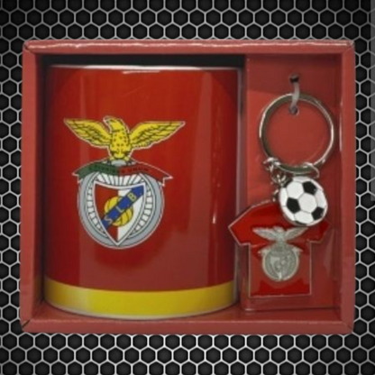 Benfica - Conjunto caneca cerâmica + porta chaves