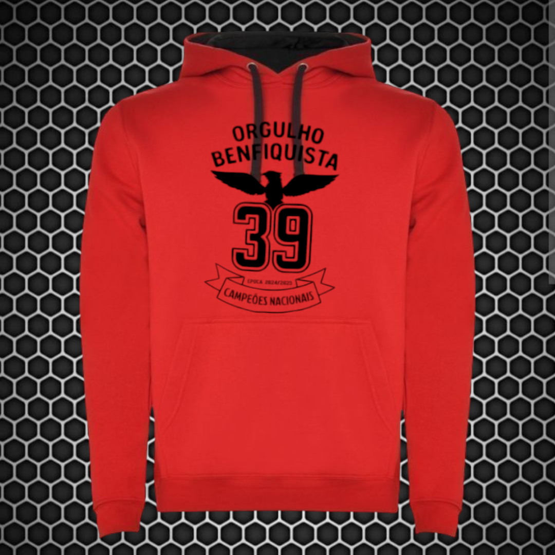 Benfica - Sweat-shirt com capuz - Vermelha