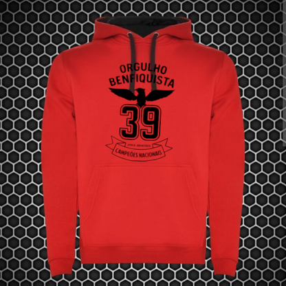 Benfica - Sweat-shirt com capuz - Vermelha