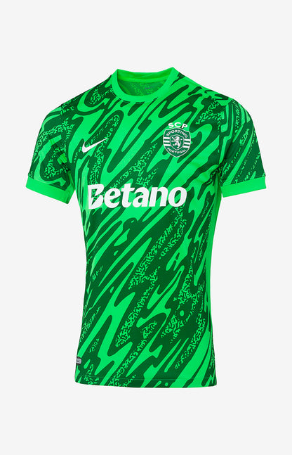 Sporting - Camisola guarda-redes verde 25/26 - Caixa e Saco Sporting incluídos
