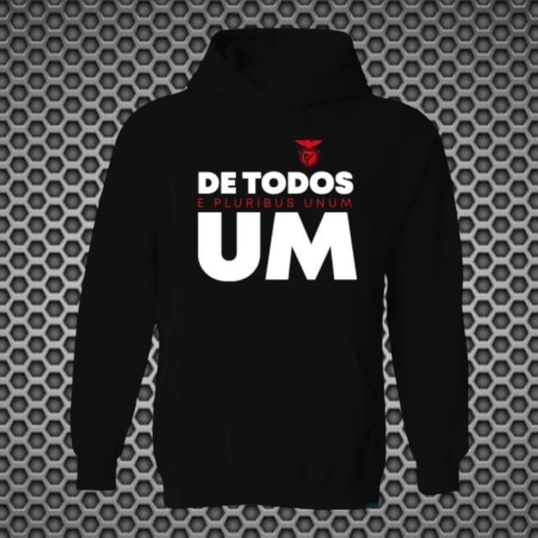 Benfica - Sweat-shirt com capuz - Preta