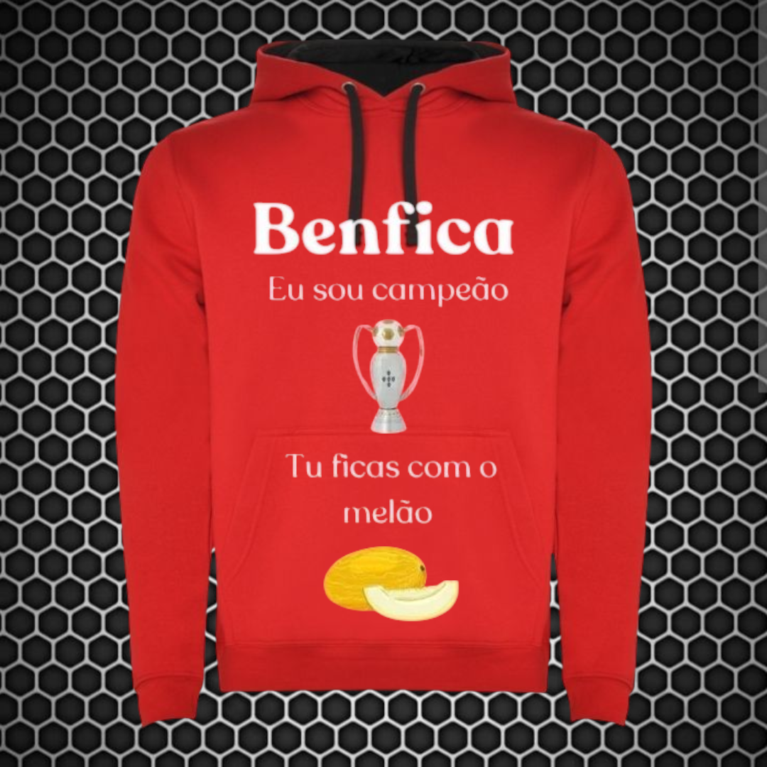 Benfica - Sweat-shirt com capuz - Vermelha