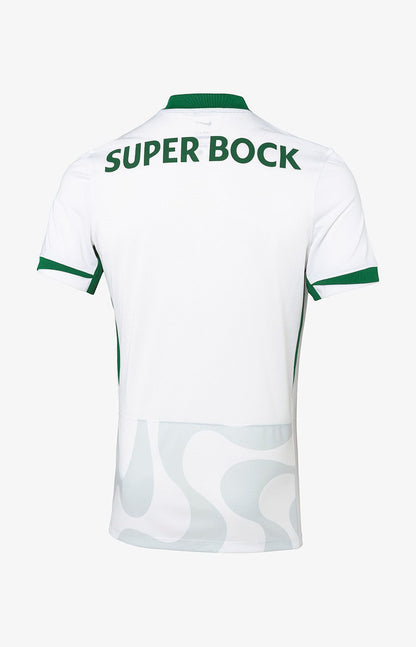 Sporting - Camisola alternativa branca 25/26 - Caixa e Saco Sporting incluídos
