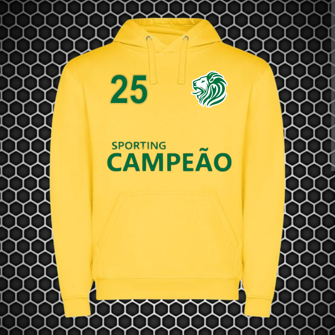 Sporting - Sweat-shirt com capuz - Amarela