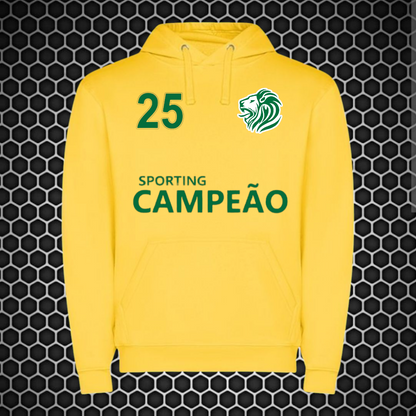 Sporting - Sweat-shirt com capuz - Amarela