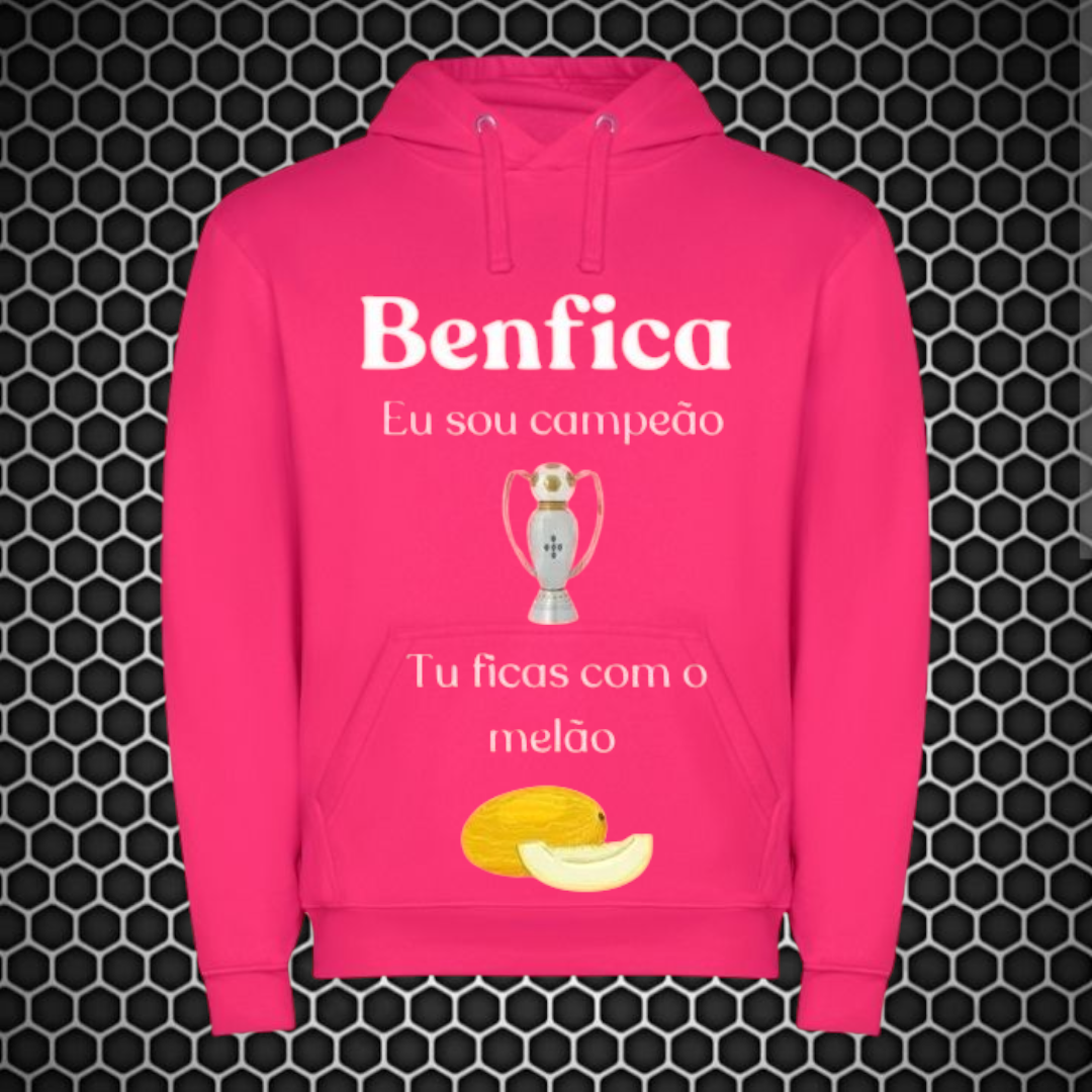 Benfica - Sweat-shirt com capuz - Rosa