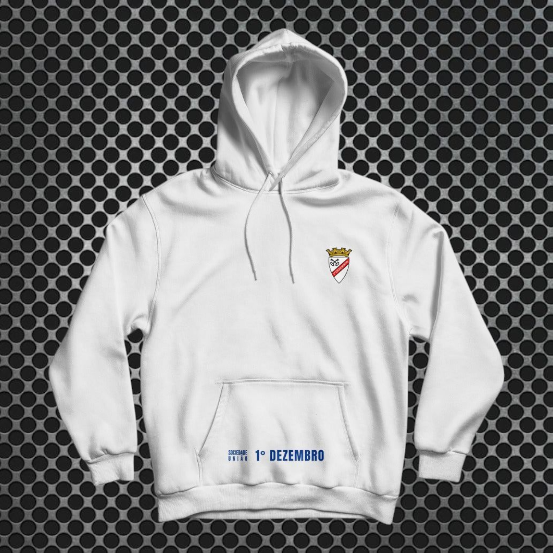 1° Dezembro - Sweat-shirt com capuz - Branca