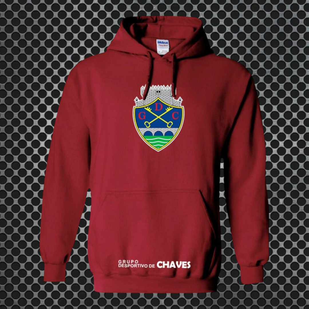 Chaves - Sweat-shirt com capuz - Borgonha