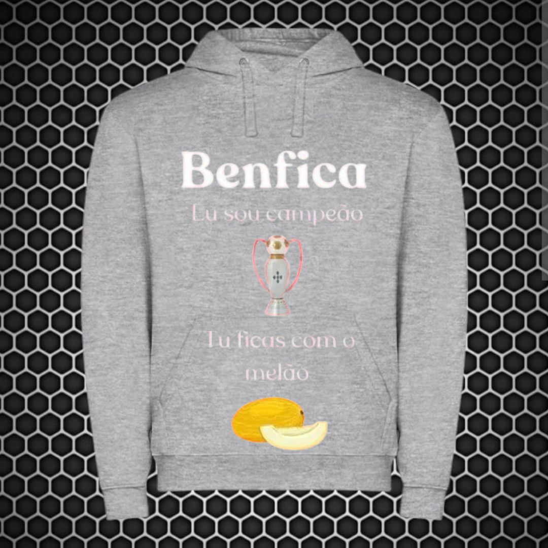 Benfica - Sweat-shirt com capuz - Cinza