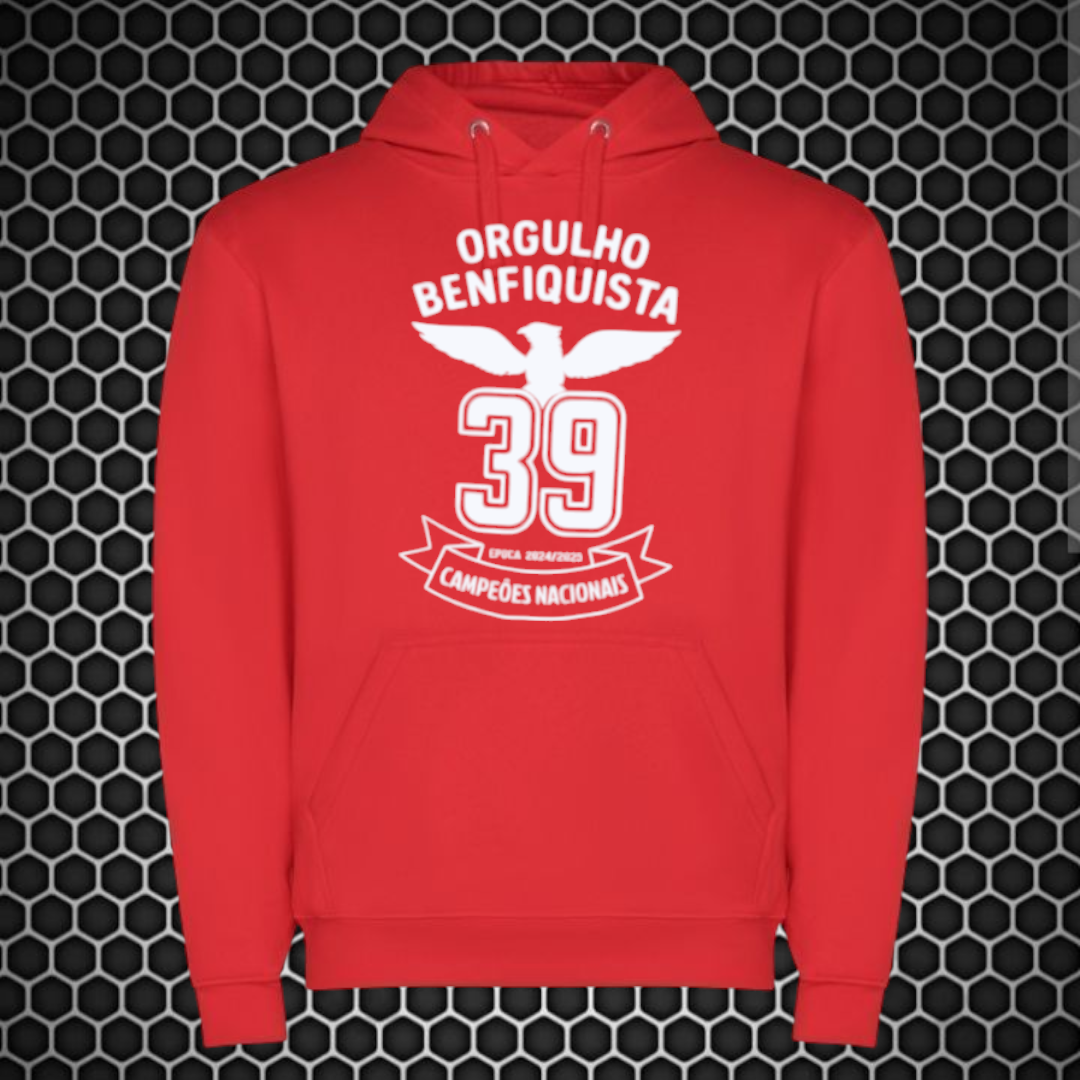 Benfica - Sweat-shirt com capuz - Vermelha