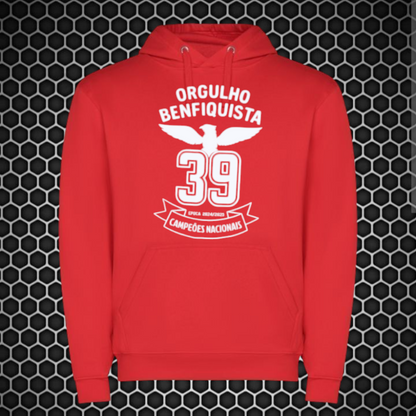 Benfica - Sweat-shirt com capuz - Vermelha