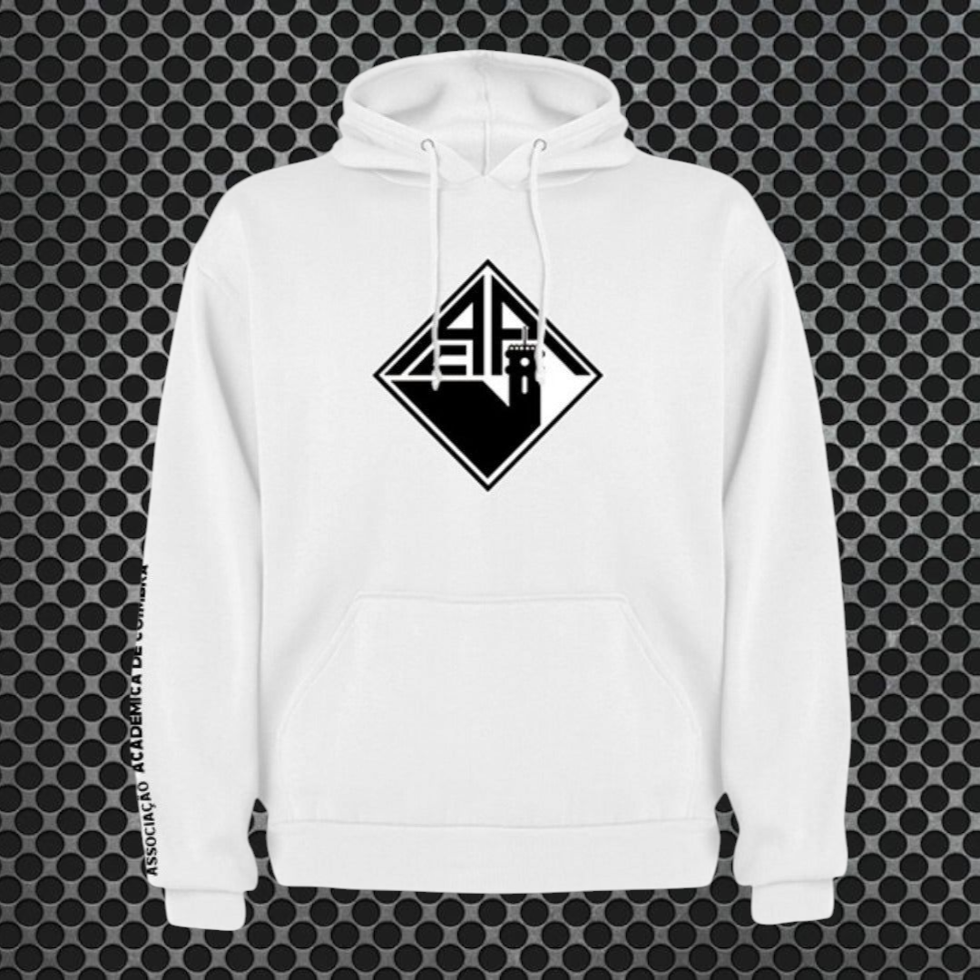 Académica de Coimbra - Sweat-shirt com capuz - Branca