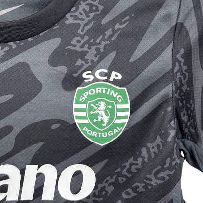 Sporting - Kit criança e adulto guarda-redes preto 25/26 - Caixa e Saco Sporting incluídos