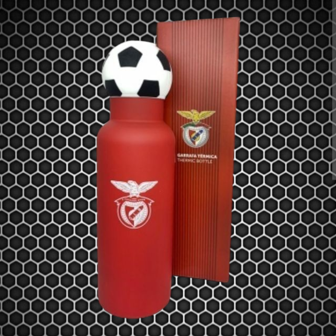 Benfica - Garrafa de aço tampa bola
