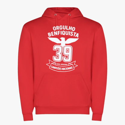 Benfica - Sweat-shirt com capuz - Vermelha