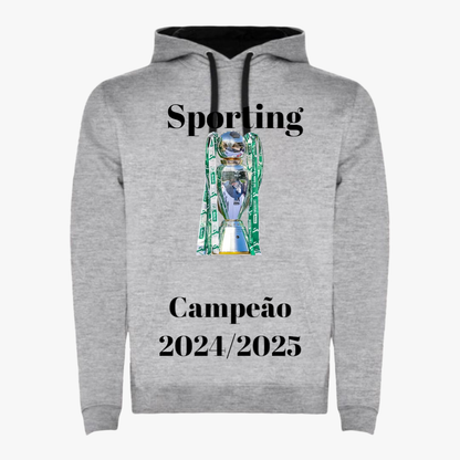 Sporting - Sweat-shirt com capuz - Cinza