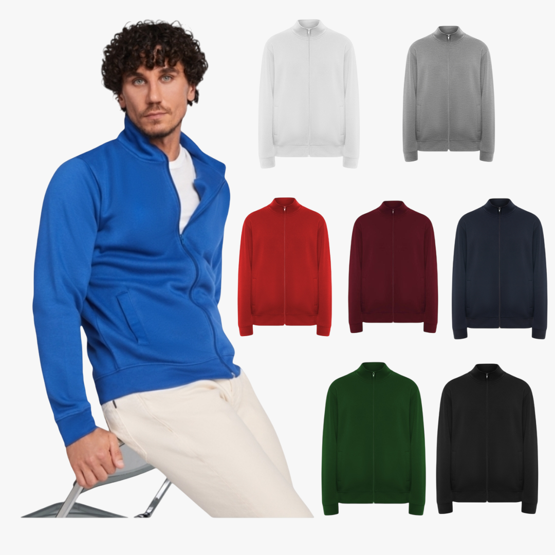 Ref. 6439 - Ulan - Sweat com gola alta com fecho no mesmo tom