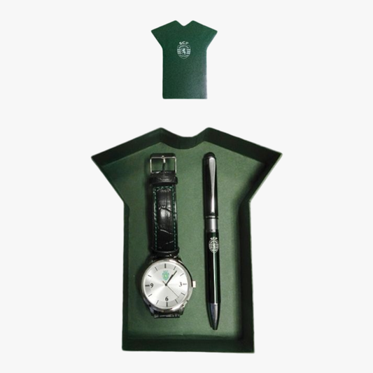 Sporting - Conjunto relógio + caneta