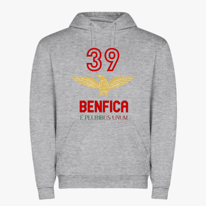 Benfica - Sweat-shirt com capuz - Cinza
