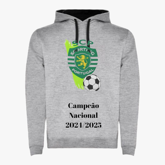 Sporting - Sweat-shirt com capuz - Cinza