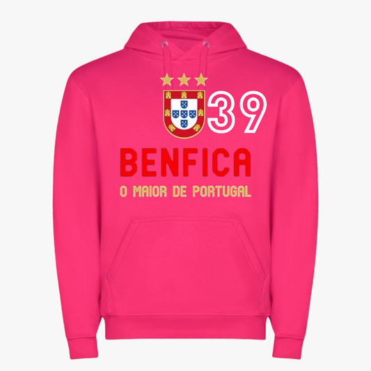 Benfica - Sweat-shirt com capuz - Rosa