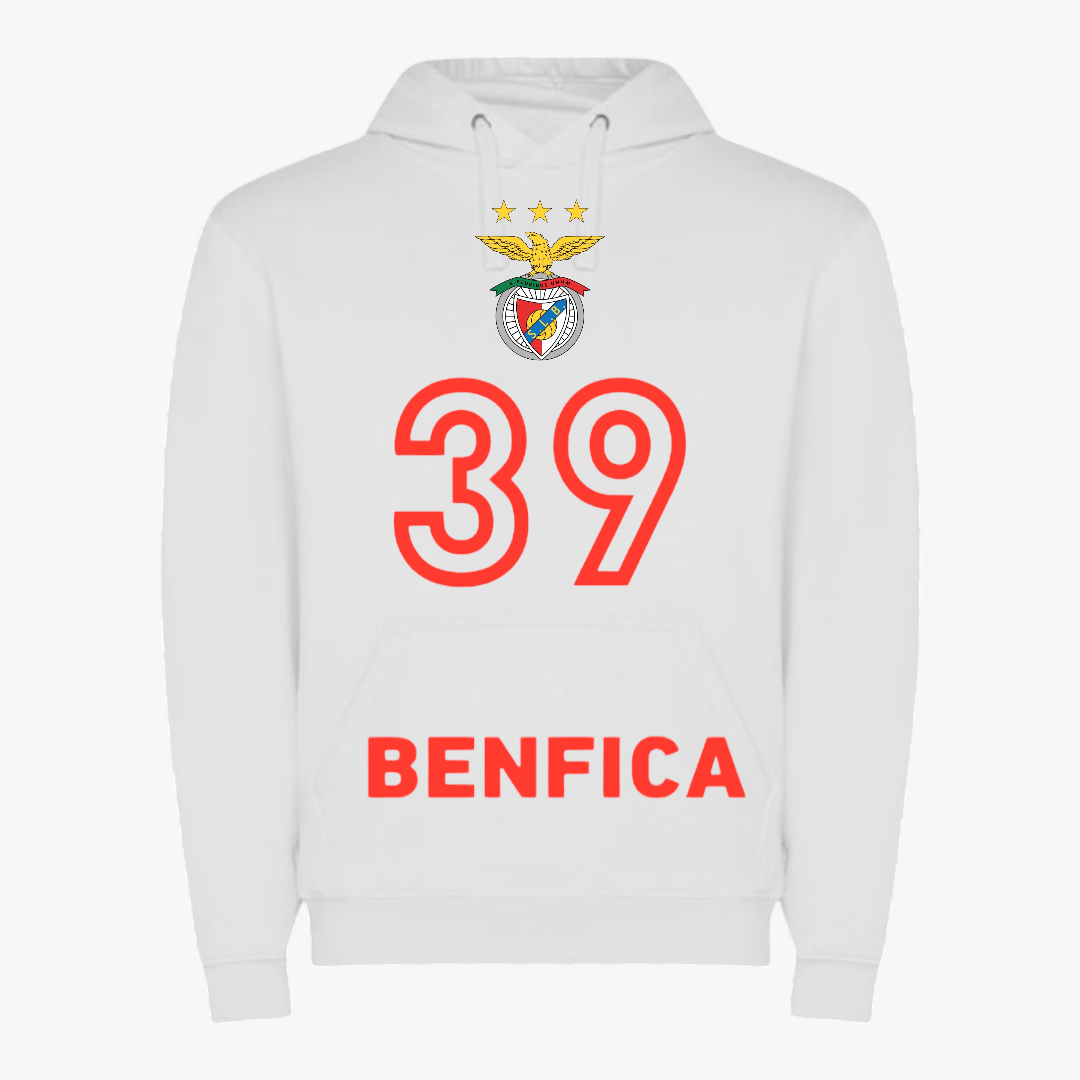 Benfica - Sweat-shirt com capuz - Branca