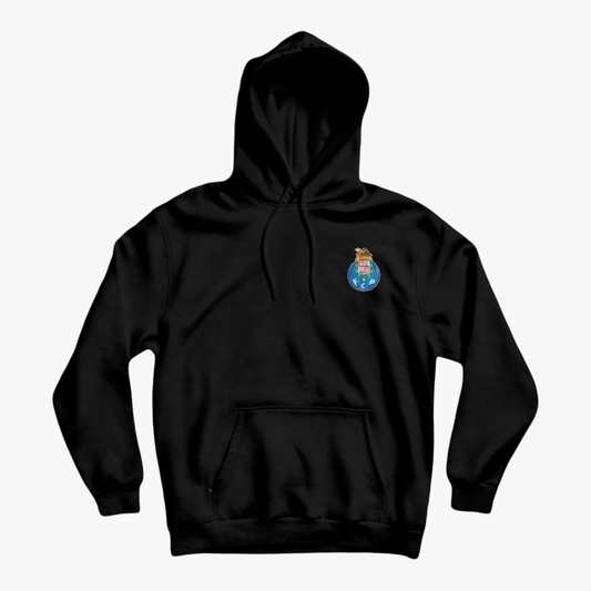 Porto - Sweat-shirt com capuz - Preta