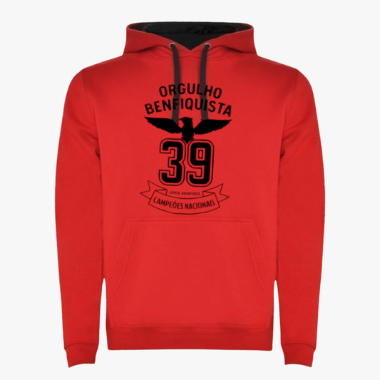 Benfica - Sweat-shirt com capuz - Vermelha
