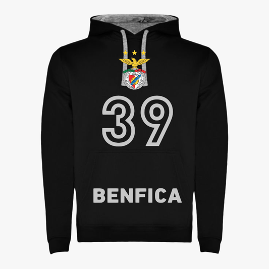 Benfica - Sweat-shirt com capuz - Preta