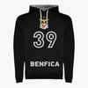 Benfica - Sweat-shirt com capuz - Preta