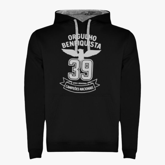 Benfica - Sweat-shirt com capuz - Preta