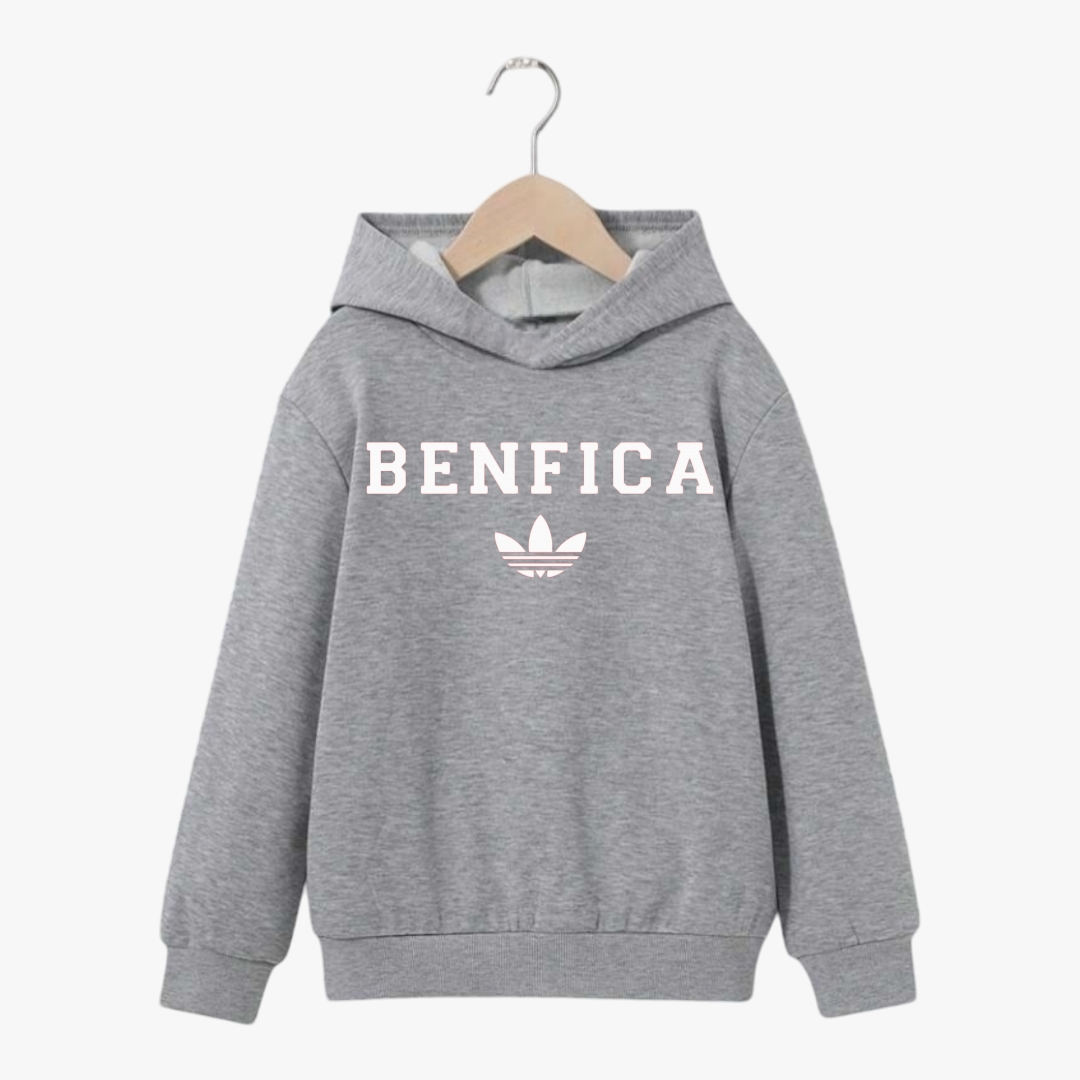 Benfica - Sweat-shirt com capuz - Cinza