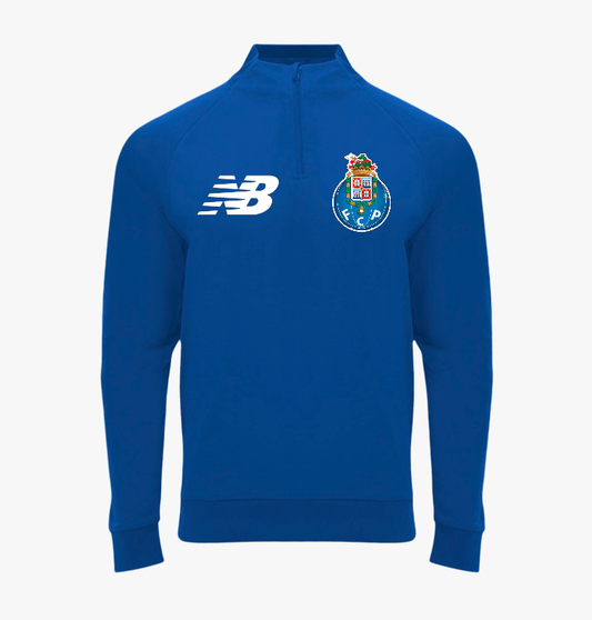 Porto - Camisola de treino , manga raglan e meio fecho
