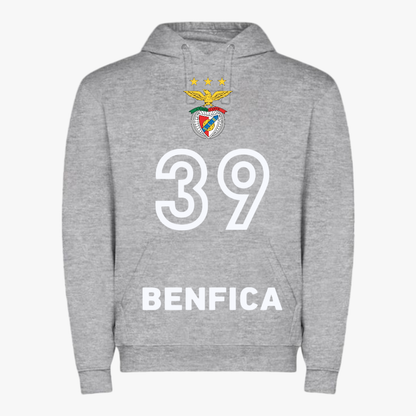 Benfica - Sweat-shirt com capuz - Cinza