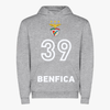 Benfica - Sweat-shirt com capuz - Cinza
