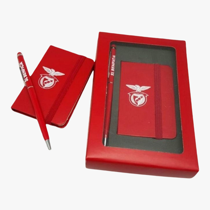 Benfica - Conjunto caneta Touch + bloco de notas