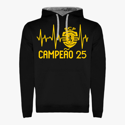 Sporting - Sweat-shirt com capuz - Preta