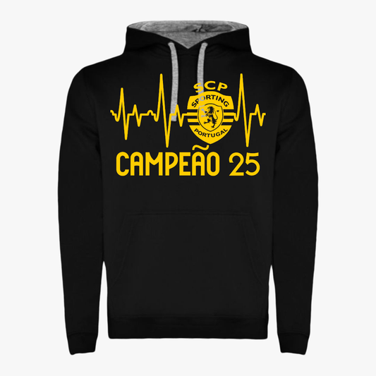 Sporting - Sweat-shirt com capuz - Preta