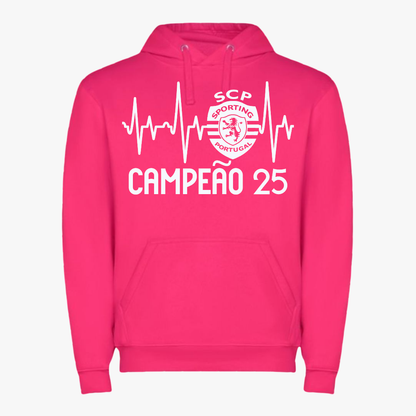 Sporting - Sweat-shirt com capuz - Rosa
