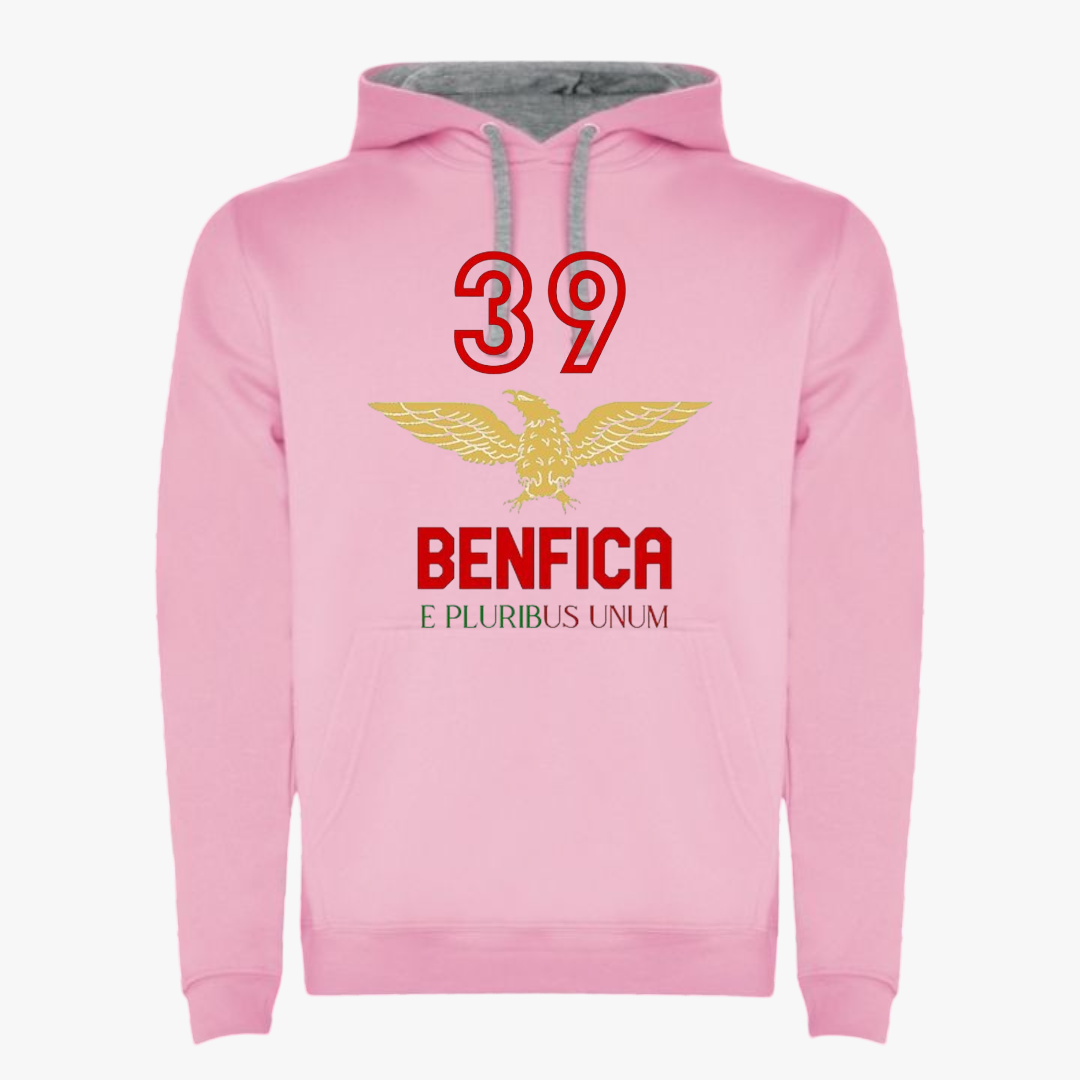 Benfica - Sweat-shirt com capuz - Rosa