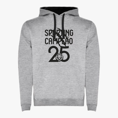Sporting - Sweat-shirt com capuz - Cinza