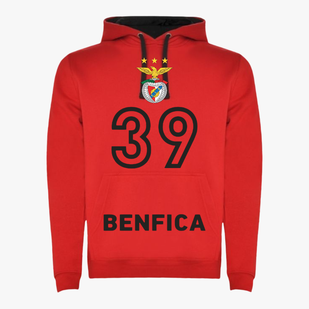 Benfica - Sweat-shirt com capuz - Vermelha